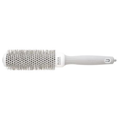 Olivia Garden Expert Blowout Speed Hair Brush - White & Grey (35mm)