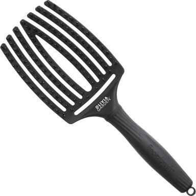 Olivia Garden Fingerbrush Combo Hairbrush Large - Black