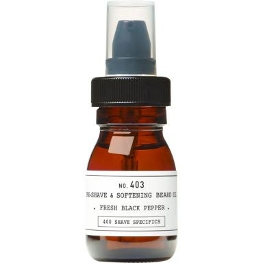 Depot - No. 403 Pre-Shave & Softening Beard Oil - Fresh Black Pepper (30ml)