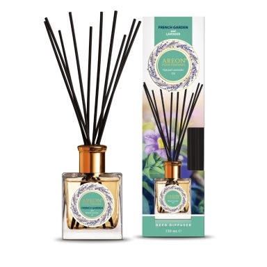 Areon Home Perfumes Lavender Oil Reed Diffuser - French Garden & Natural Lavender Oil (150ml)