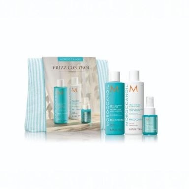 Moroccanoil Frizz Control Collection Spring Set (Shampoo 250ml, Conditioner 250ml & Shield Spray 50ml)