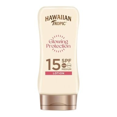 Hawaiian Tropic Glowing Protection SPF 15 UVA UVB Medium Lotion (180ml)