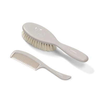 BabyOno Hairbrush & Comb - Grey