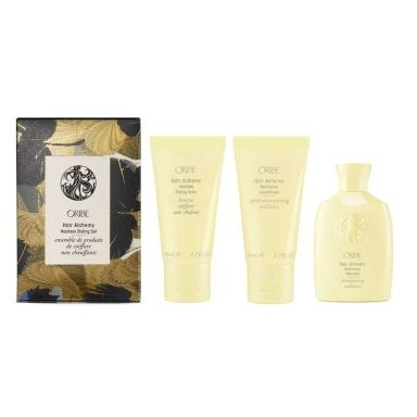 Oribe Hair Alchemy Heatless Styling Set (Shampoo 75ml, Conditioner 50ml & Styling Balm 75ml)