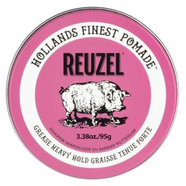 Reuzel Hollands Finest Pomade Grease Heavy Hold - Pink (95g)