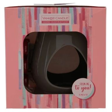 Yankee Candle Pastel Hue MW Floral2 Matte Ceramic Wax Melt Burner