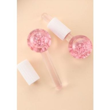 Bobby Warren Energy Stone Crystal Transparent Ice Ball - Watermelon Pink