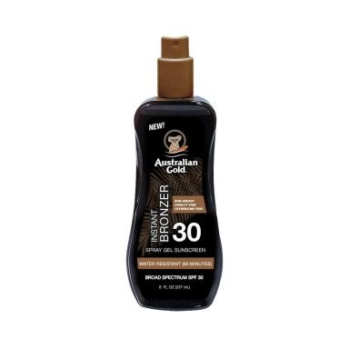 Australian Gold Instant Bronzer Spray Gel Sunscreen SPF30 (237ml)