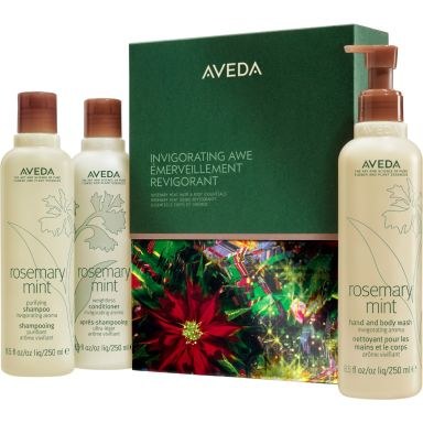 Aveda - Invigorating Awe Rosemary Mint Hair & Body Essentials Gift Set (Shampoo 250ml, Conditioner 250ml & Body Wash 250ml)