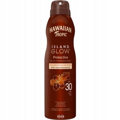Hawaiian Tropic Island Glow Protective Dry Oil Continuous Spray SPF30 (177ml)