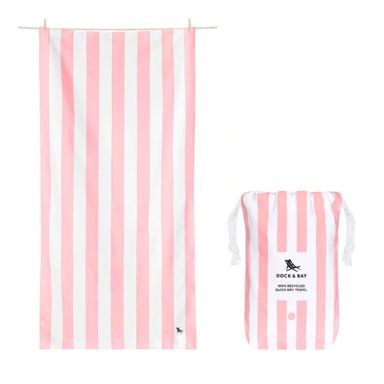 Dock & Bay Quick Dry Beach Towel - Malibu Pink XL (200cm x 90cm)