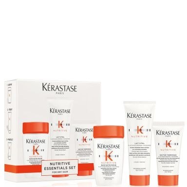 Kérastase Nutritive - Essentials Set For Dry Hair (Bain Satin 30ml, Lait Vital 75ml & Nectar Thermique 50ml)