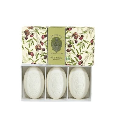 La Florentina Gift Box Hand Soap - Olive Flowers (3x150g)