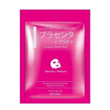 Mitomo Placenta + Platinum Essence Sheet Mask (25g)