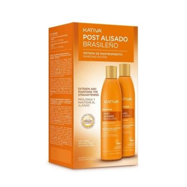 Kativa Post Alisado Brasileno Maintain System (Shampoo 225ml & Conditioner 225ml)