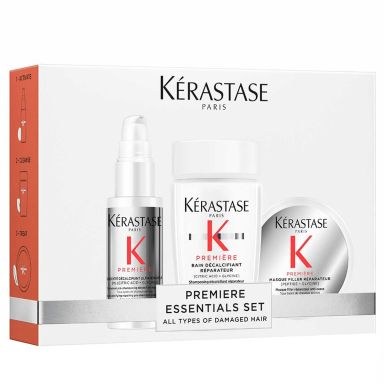 Kérastase Première - Essentials Set All Types Of Damaged Hair (Repairing Pre-Shampoo 45ml, Shampoo 80ml, Mask 75ml)