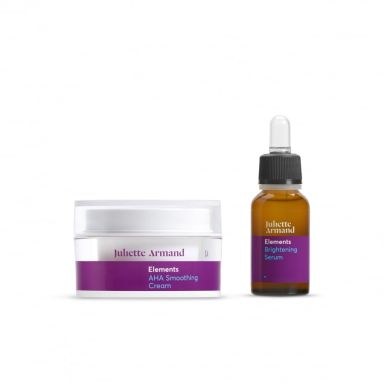 Juliette Armand - Set για Δυσχρωμίες & Ανάπλαση (AHA Smoothing Cream 50ml & Brightening Serum 20ml)