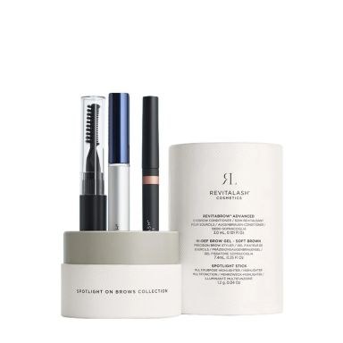 Revitalash Cosmetics Spotlight On Brows Collection (EyeBrow Conditioner 3ml, Brow Gel 7.4ml & Highlighter 1.2g)