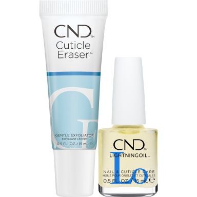CND The Art & Care Of Nails The Cuticle Couple (LightningOil 15ml & Cuticle Eraser 15ml)