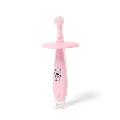 BabyOno Suction Baby Toothbrush - Pink