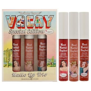 The Balm Cosmetics Voyage Vacay Special Edition Matte Lip Trio (Charismatic, Persistent & Adventurous 3x7,4ml)