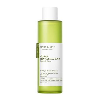 Mary & May Believe In Truth Vegan Cica Tea Tree AHA PHA Blemish Toner (200ml)