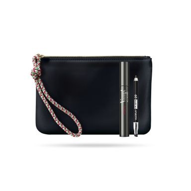 Pupa When Make-Up Meets Fashion Beauty Kit (Mascara 9ml, Eye Pencil 0.8g & Handy Bag)