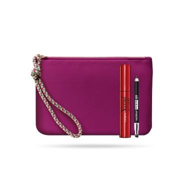 Pupa When Make-Up Meets Fashion Vamp Kit (Mascara 12ml, Eye Pencil 0.8g & Handy Bag)