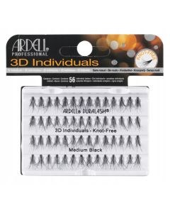 Ardell Professional 3D Individuals Knot-Free Duralash - Medium Black (56pcs)