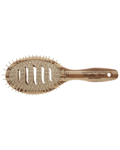 Olivia Garden Healthy Hair Bamboo Paddle Brush with Nylon Bristles - Vent