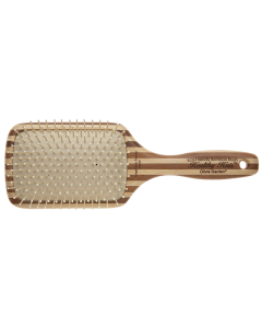 Olivia Garden Healthy Hair Bamboo Paddle Brush with Nylon Bristles - Large