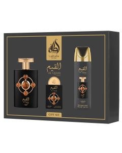 Lattafa Pride Al Qiam Gold Gift Set (Eau De Parfum 100ml, 20ml & Perfumed Spray 200ml)