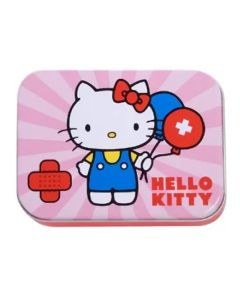 Hello Kitty Band Aids Pink Metal Box (24pcs)