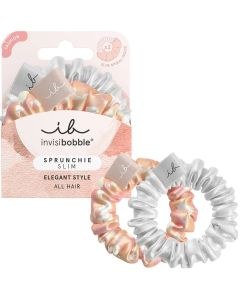 Invisibobble Sprunchie Slim Elegant Style - Bella Chrome (2pcs)