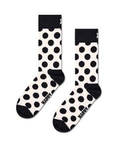 Happy Socks Big Dot Sock - White (Size: 36-40)