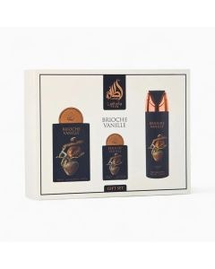 Lattafa Pride Brioche Vanille Gift Set (Eau De Parfum 100ml, 20ml & Perfumed Spray 200ml)