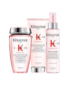 Kérastase Genesis Bundle - Μέθοδος Περιποίησης Διπλής Δράσης κατά της Τριχόπτωσης για Κανονικά / Λεπτά Μαλλιά