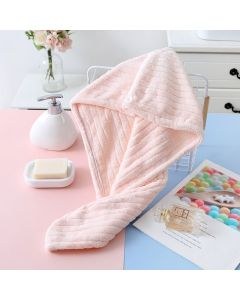 Bobby Warren Microfiber Hair Turban / Wrap Towel - Pink (65cm x 25cm)