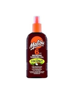 Malibu Bronzing Tanning Oil With Coconut 6SPF (200ml)