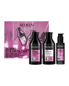 Redken - Acidic Color Gloss Holiday Set XMAS 2026 (Shampoo 300ml, Conditioner 300ml & Oil 100ml)