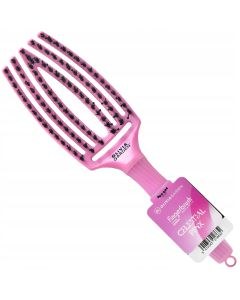 Olivia Garden Fingerbrush Care Iconic Boar & Nylon Hairbrush - Celestial Pink
