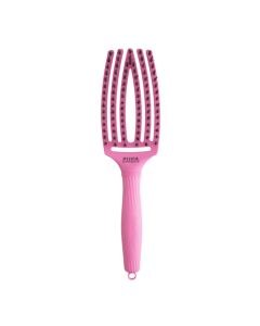 Olivia Garden Fingerbrush Combo Medium Hairbrush - Bubble Pink