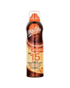 Malibu Continuous Spray Dry Oil Spray Sun Protection SPF15 (175ml)