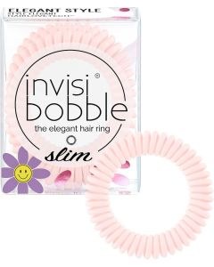 Invisibobble The Elegant Style Hair Ring Hairlovetech Slim - Pink (3pcs)