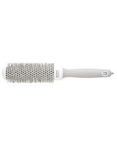 Olivia Garden Expert Blowout Speed Hair Brush - White & Grey (35mm)