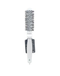 Olivia Garden Expert Blowout Shine Hair Brush - White & Grey (35mm)