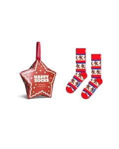 Happy Socks Ginger Star Gift Set Adults Crew Socks 1 Pair (Size: 41-46)