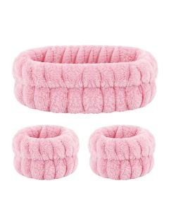 Bobby Warren Hair Tie & Wristbands - Pink (3τμχ)