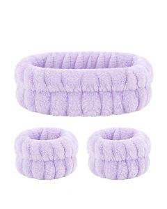 Bobby Warren Hair Tie & Wristband Set - Purple (3τμχ)