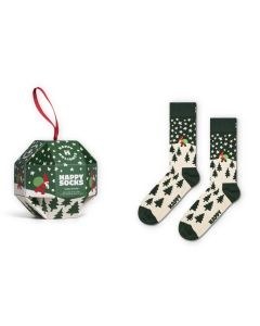 Happy Socks Happy Holidays Bauble Gift Box Adult Crew Socks 1 Pair (Size: 41-46)